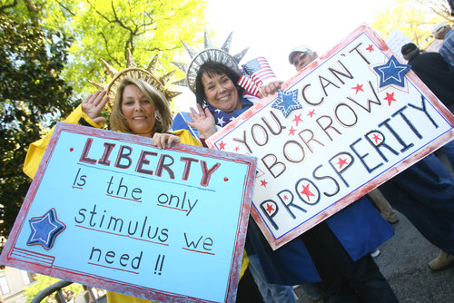 Tax protesters April 15 2009